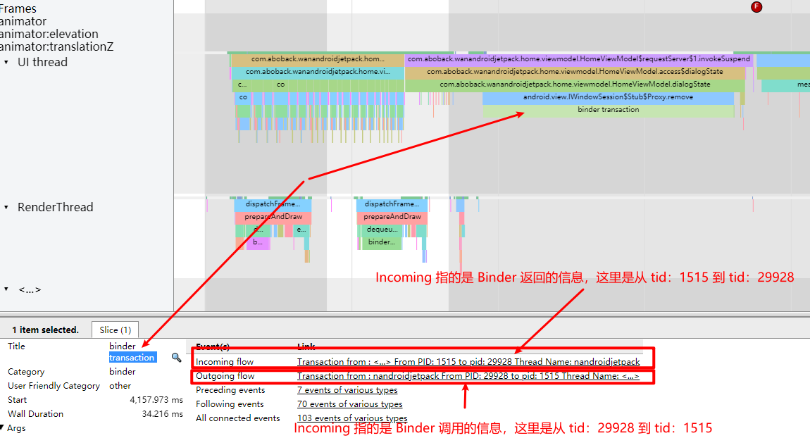 Binder Transaction Detail