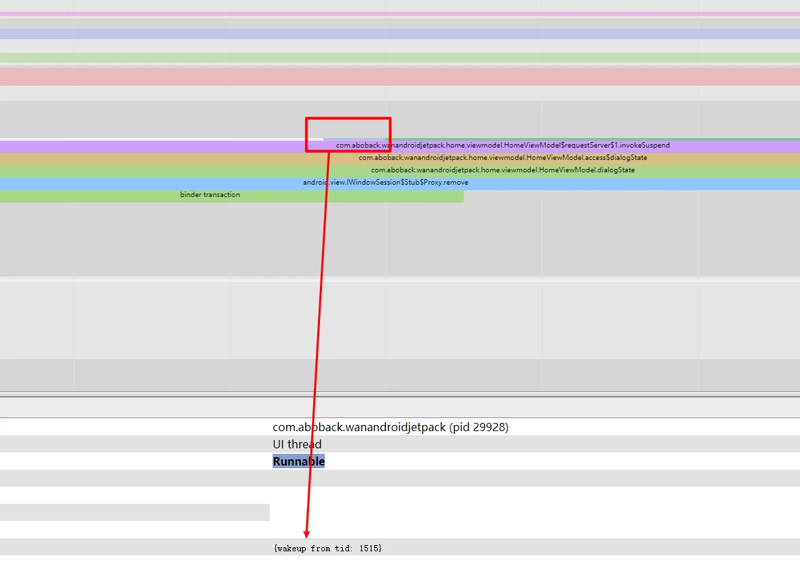 Figure 1: Visualizing Runnable in Systrace