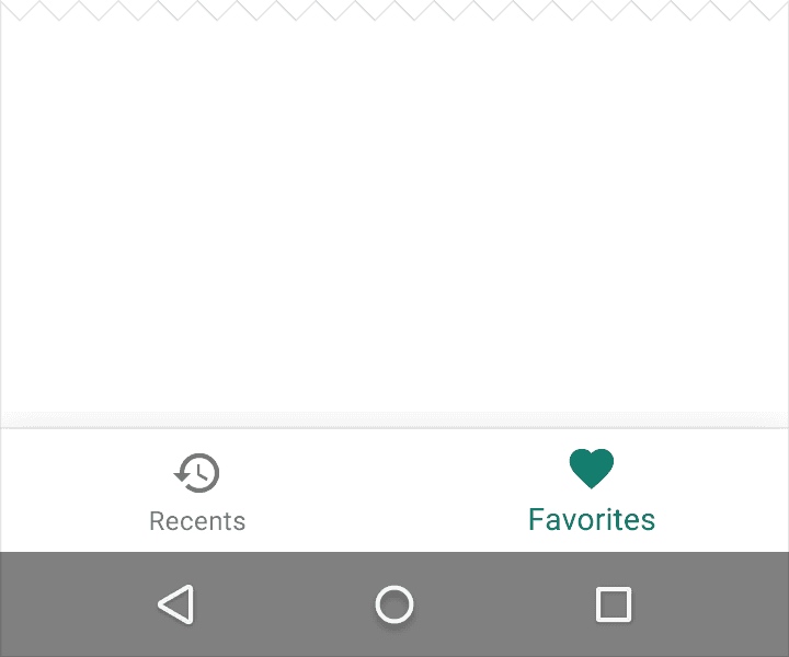 Don't: If there are fewer than three destinations, use tabs.