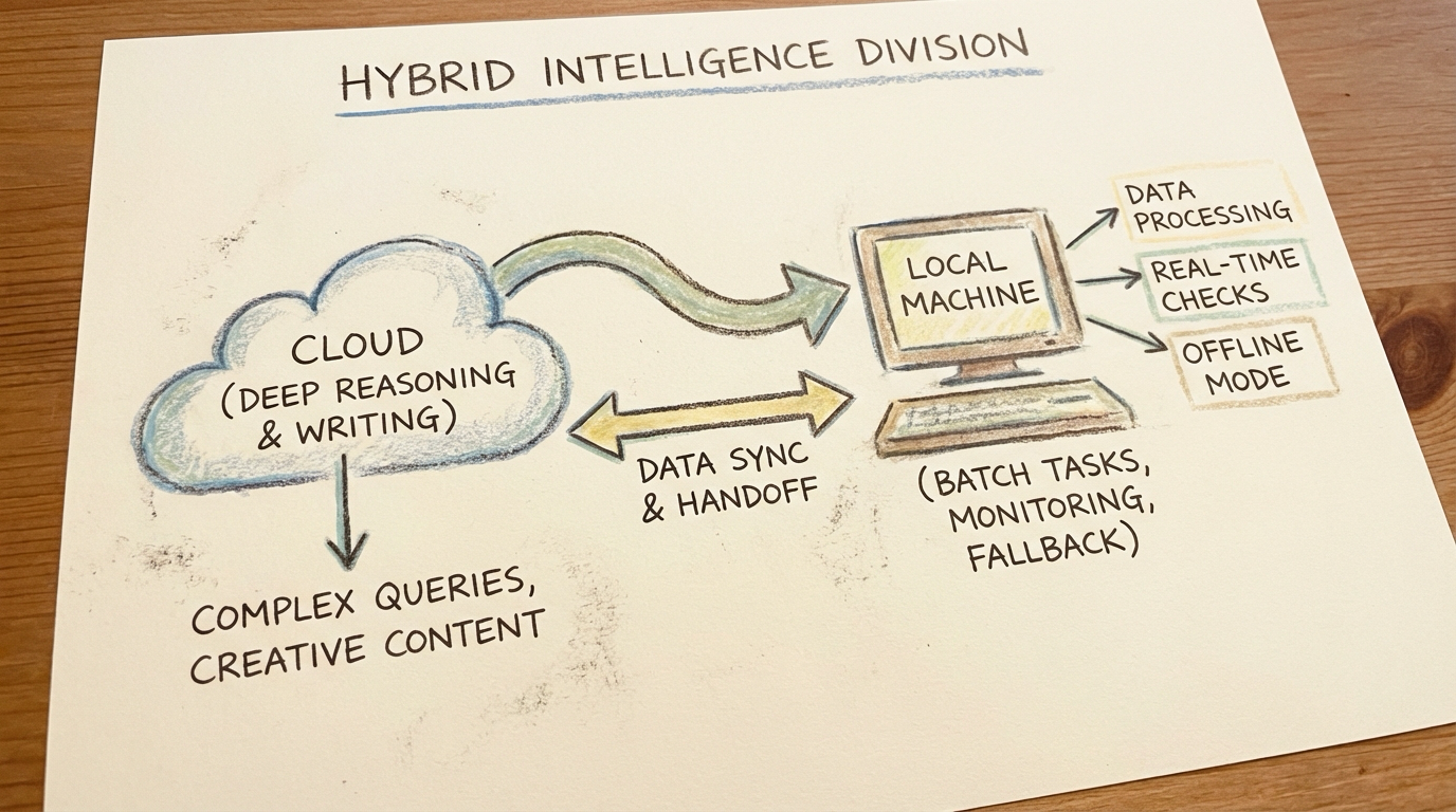 云端 + 本地分工